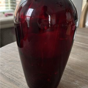 Ruby Red Vase